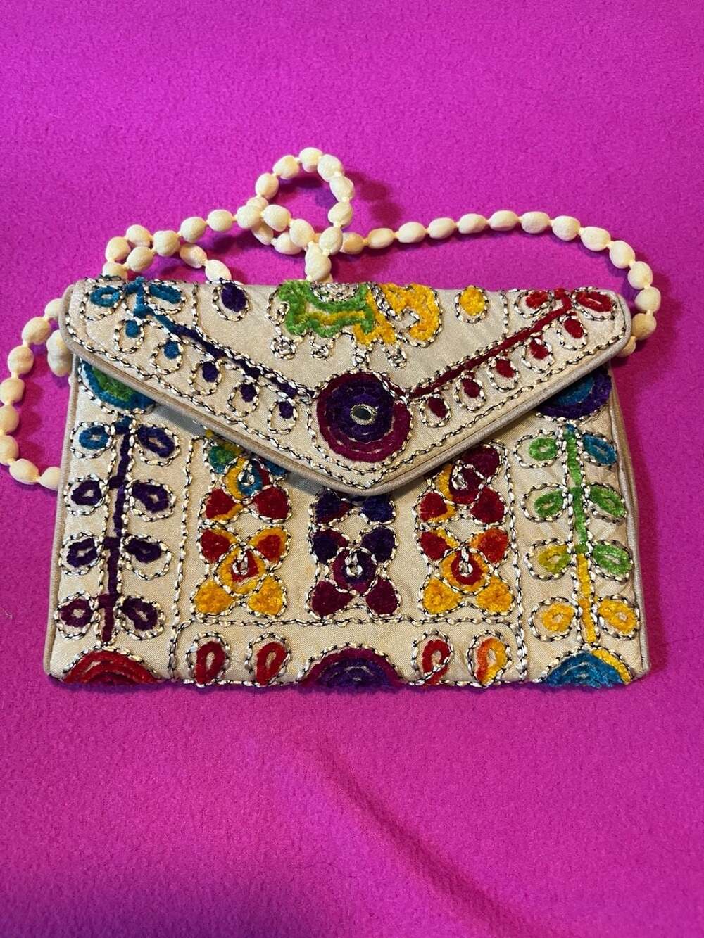 Artisan Handcrafted Crossbody Bag Boho Embroidered